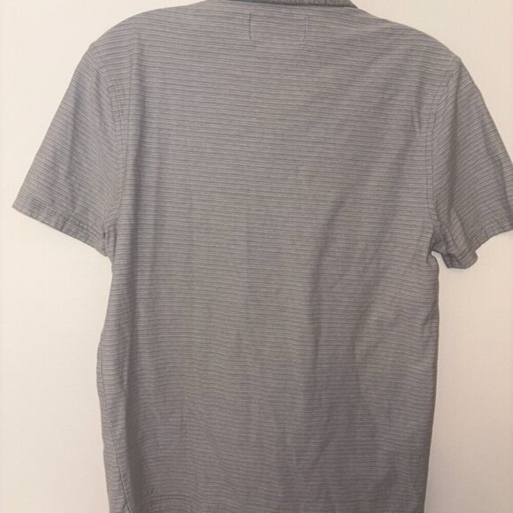 Original Penguin Heritage Slim Fit Short Sleeve Polo Gray White Stripe S - Picture 9 of 9